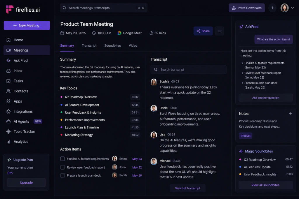 AI tools to replace virtual assistant dashboard interface